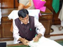 Shri Mansukh Mandaviya assumed charge as the Union Minister of Labour and Employment, in New Delhi on June 11, 2024.