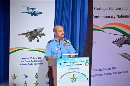 Indian Air Force (IAF) conducted a capstone seminar marking the culmination of the No. 3 Warfare & Aerospace Strategy Program (WASP) at the Air Force Auditorium, in New Delhi on June 25, 2024.