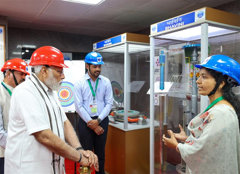 PM witnesses the initiation of core loading of India’s indigenous Prototype Fast Breeder Reactor (PFBR) of 500 MWe capacity at Kalpakkam, in Tamil Nadu on March 04, 2024.