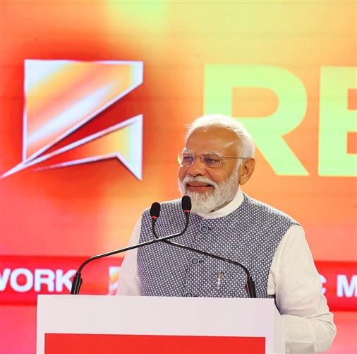 प्रधानमंत्री नरेन्द्र मोदी 07 मार्च, 2024 को नई दिल्ली में रिपब्लिक समिट 2024 को संबोधित करते हुए।