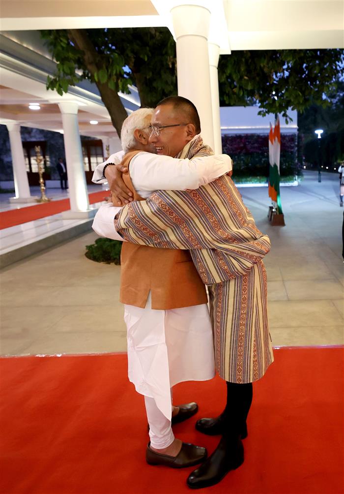 PM meets the Prime Minister of Bhutan, Mr. Dasho Tshering Tobgay, in New Delhi on March 14, 2024.