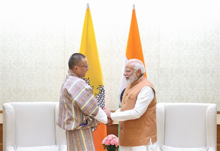 PM meets the Prime Minister of Bhutan, Mr. Dasho Tshering Tobgay, in New Delhi on March 14, 2024.