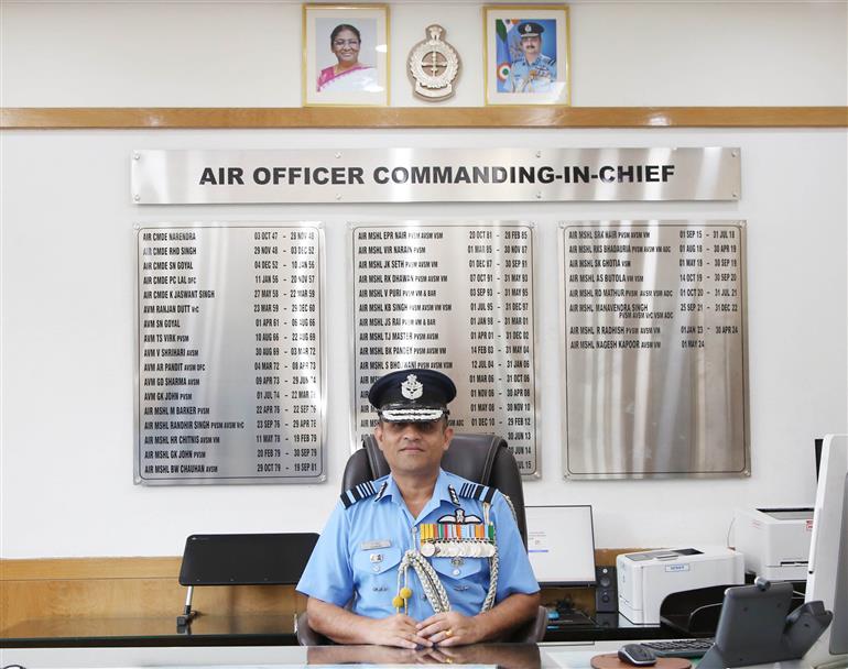 Air Marshal Nagesh Kapoor takes over as Air Officer Commanding-in-Chief (AOC-in-C) at Training Command(TC), in Bengaluru on May 01, 2024.