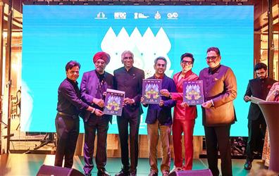 Poster for 55th International Film Festival of India launched in presence of the Secretary, Ministry of Information and Broadcasting, Shri Sanjay Jaju and other dignitaries at Cannes, in France on May 17, 2024.  