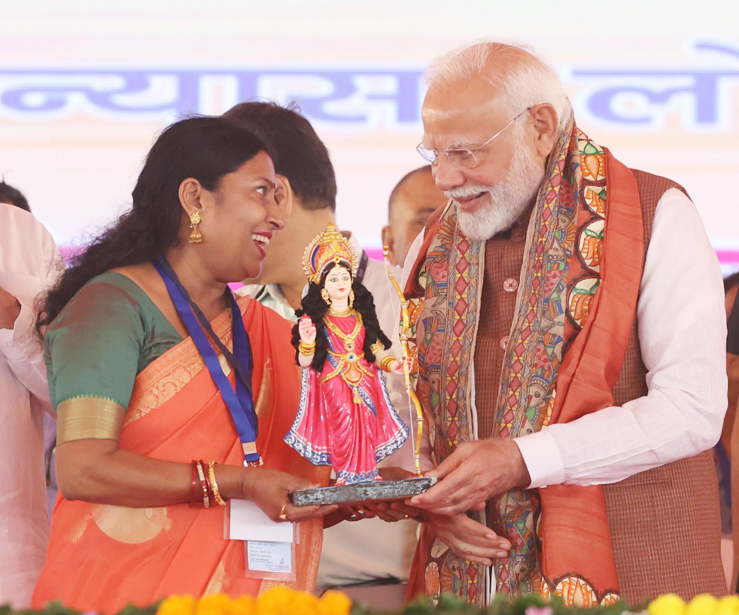 PM at the inauguration, laying foundation stone and dedication to the nation multiple development projects worth around Rs 12,100 crore at Darbhanga, in Bihar