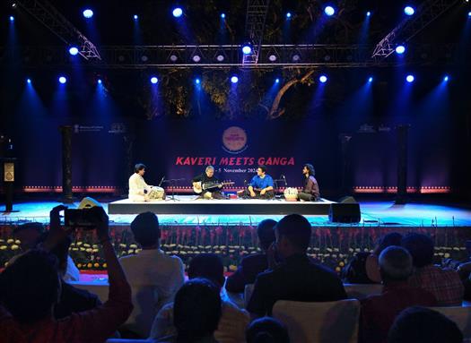 Glimpses of the Kaveri Meets Ganga (Cultural Event) at Kartavya Path, in New Delhi on November 05, 2024. The Minister of State (Independent Charge) for Law and Justice & Parliamentary Affairs, Shri Arjun Ram Meghwal graced the event.