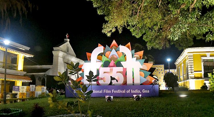Glimpses of preparations for the 55th International Film Festival of India (IFFI), in Goa on November 19, 2024.