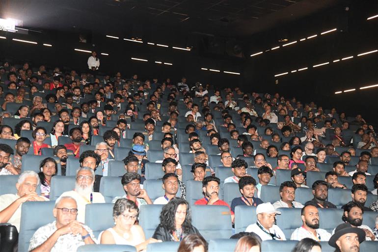 Packed House Screening of Opening Movie at 55th IFFI, in Goa on November 20, 2024. 