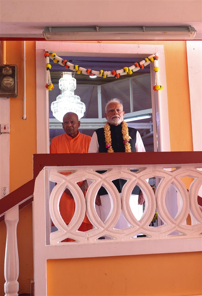 PM visited the Saraswati Vidya Niketan School at Georgetown, in Guyana on November 21, 2024.