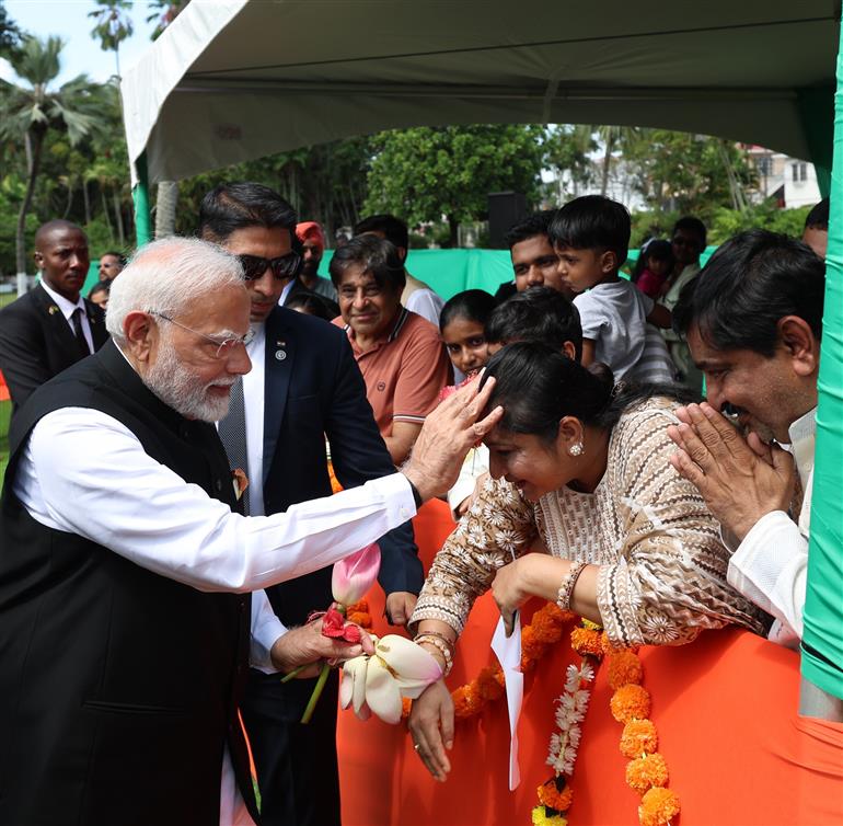 PM visited at the historic Promenade Gardens at Georgetown, in Guyana on November 21, 2024.