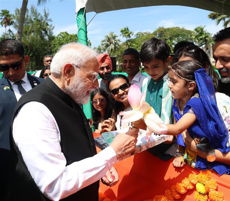 PM visited at the historic Promenade Gardens at Georgetown, in Guyana on November 21, 2024.