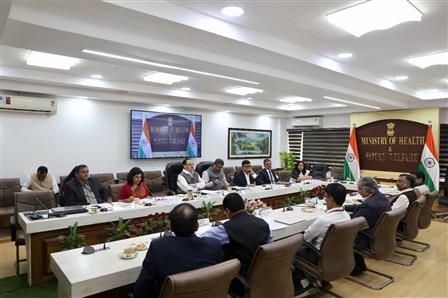 The Union Minister of Health and Family Welfare & Chemicals and Fertilizers, Shri Jagat Prakash Nadda and the Union Minister for Education, Shri Dharmendra Pradhan at signing ceremony of Ministry of Health and Family Welfare with Ministry of Education, in New Delhi on November 22, 2024.