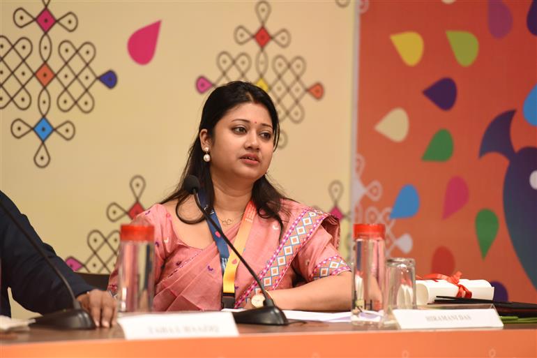 Press Conference Accessibility at 55th IFFI with panelists Shri Taha I. Haaziq Secretary, State Commission, PwD, Goa, Ms Vandana Boolchand, Head, Svayam, Shri Prithul Kumar, Joint Secretary Broadcasting, Ministry of Information and Broadcasting and Managing Director, NFDC, in Goa on November 22, 2024.