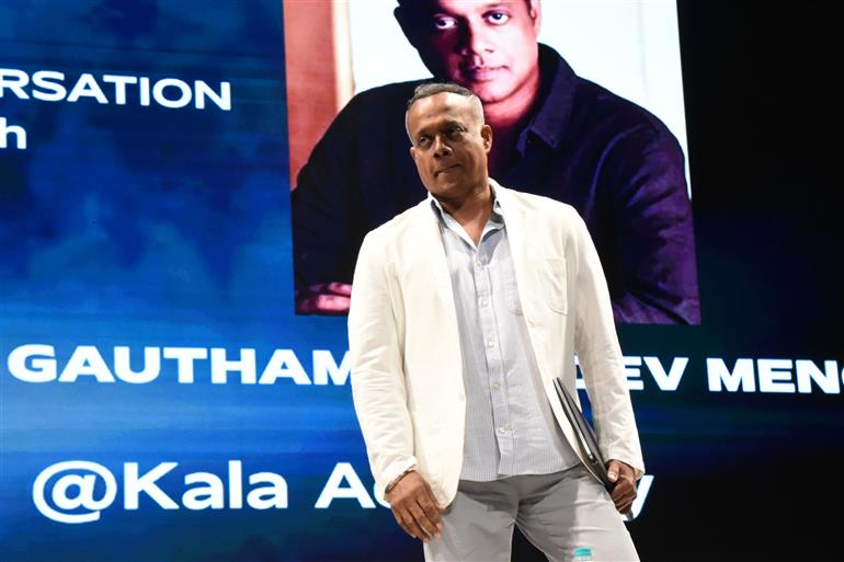 Filmmaker Gautham Vasudev Menon at the 55th IFFI, in Goa on November 22, 2024.