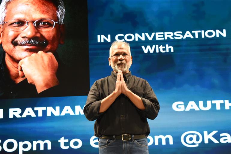 Shri Mani Ratnam, Renowned Filmmaker at Masterclass, on Transforming Literary Masterpieces into Engaging films at 55th IFFI, in Goa on November 22, 2024.