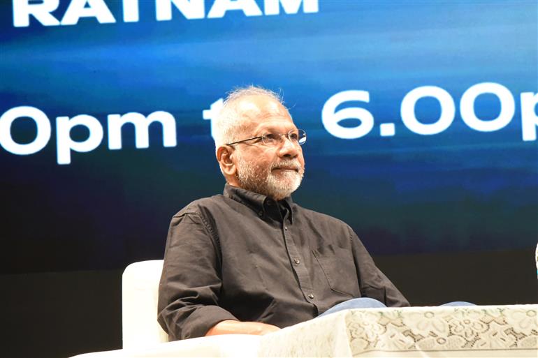 Shri Mani Ratnam, Renowned Filmmaker at Masterclass, on Transforming Literary Masterpieces into Engaging films at 55th IFFI, in Goa on November 22, 2024.
