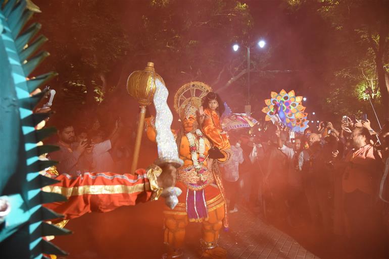  “Exuberant Moments of celebration” captured during the ‘PARADE’ on Day 3 at 55 IFFI, in Goa on November 22, 2024.