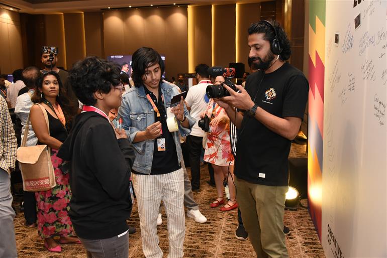 Scenes from 48 Hour Filmmaking Challenge under way at day - 3 at 55th IFFI, in Goa on November 23, 2024.