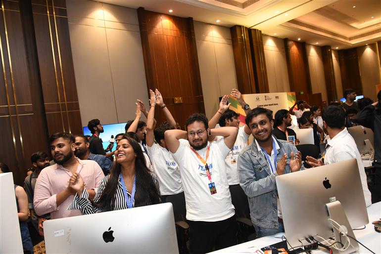 Scenes from 48 Hour Filmmaking Challenge under way at day - 3 at 55th IFFI, in Goa on November 23, 2024.