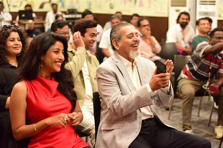 Cast and crew of Pune Highway at Press Conference at 55th IFFI, in Goa on November 23, 2024.