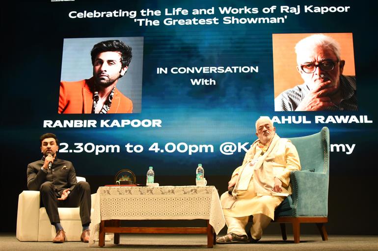 Actor Ranbir Kapoor In-conversation on Centenary Special Celebrating the Life and Works of Raj Kapoor – ‘The Greatest Showman’ at 55Th IFFI, in Goa on November 24, 2024. 