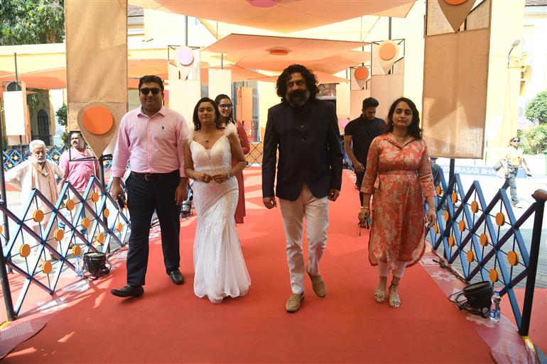 Cast and Crew from the movie ‘Rani Guidinliu’ attended the Red Carpet at the 55th IFFI, in Goa on November 25, 2024. 