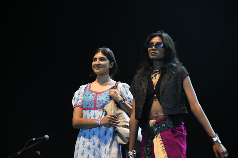 scenes from NIFT fashion show at 55th IFFI, in Goa on November 25, 2024. 