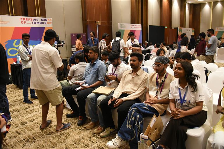 Scenes from CMOT Talent Camp at 55th IFFI, in Goa on November 25, 2024. 