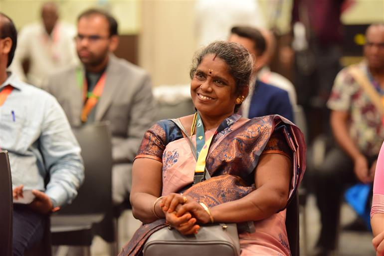 Press conference by teams of ‘Amma’s Pride’ and ‘Onka Ki Kothin’ at 55th IFFI, in Goa on November 24, 2024. 