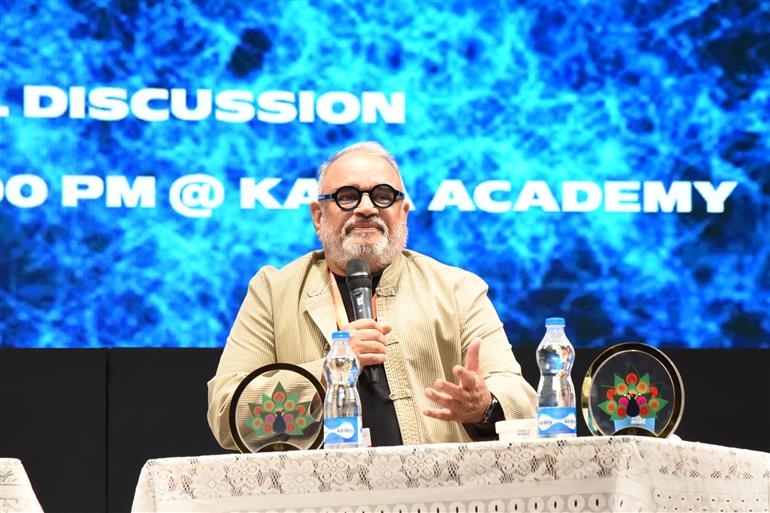 Shri Bharat Bala at the Panel Discussion on Culture as Context for Cinematic Storytelling at 55th IFFI, in Goa on November 24, 2024. 