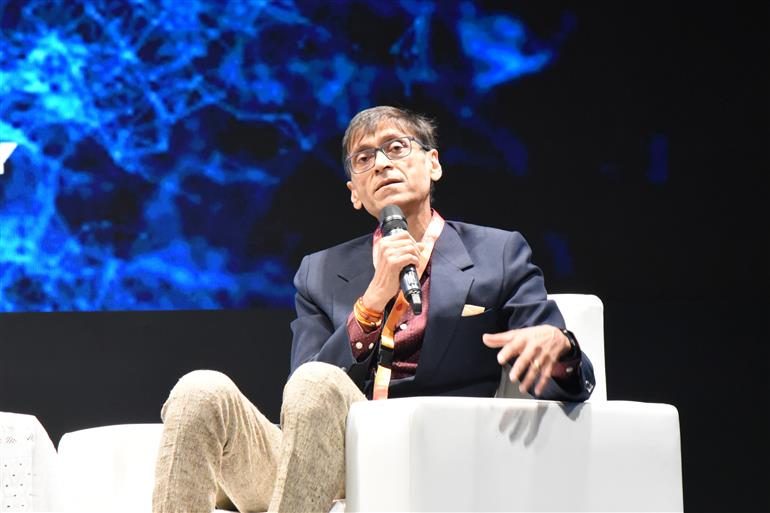 Dr. Makarand Paranjape at the Panel Discussion on Culture as Context for Cinematic Storytelling at 55th IFFI, in Goa on November 24, 2024. 