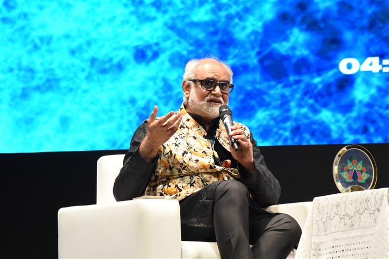 Dr. Sachchidanand Joshi at the Panel Discussion on Culture as Context for Cinematic Storytelling at 55th IFFI, in Goa on November 24, 2024. 
