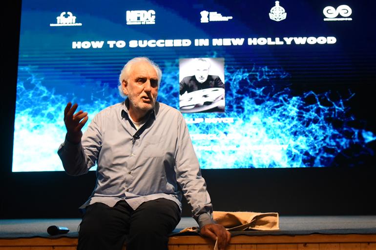 Masterclass by renowned Australian film Director & Satyajit Ray Lifetime Achievement Award winner Phillip Noyce at 55th IFFI, in Goa on November 25, 2024. 