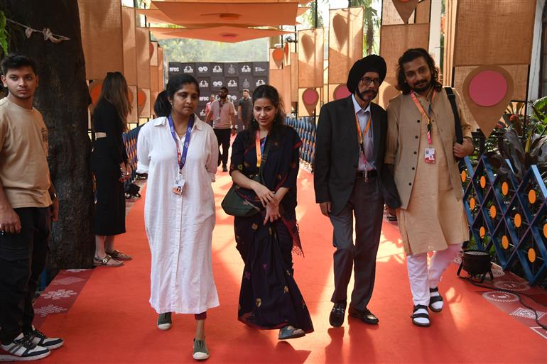 Soukarya Ghosal (Director) and Surinder Singh (Producer) from the movie ‘Bhootpori’ attended the Red Carpet at the 55th IFFI, in Goa on November 25, 2024.