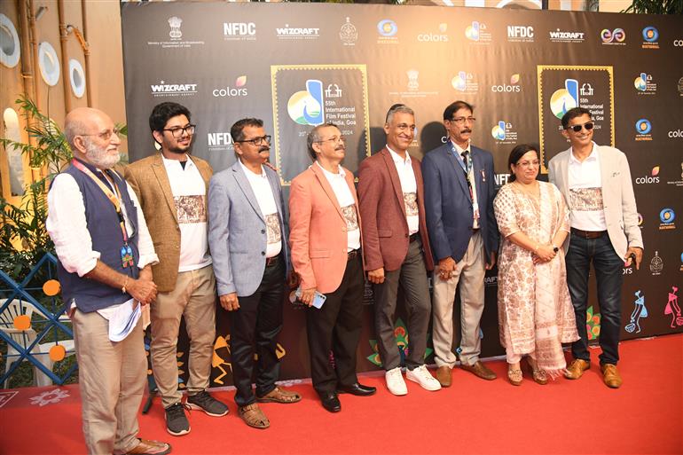Cast and Crew from the movie ‘Famously Found @15!’ walked the Red Carpet at the 55th IFFI, in Goa on November 25, 2024.