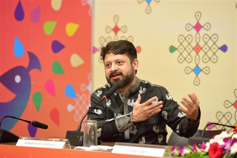 Shibo Prosad Mukherjee (Director/Producer/Actor) at 55th IFFI, in Goa on November 26, 2024.