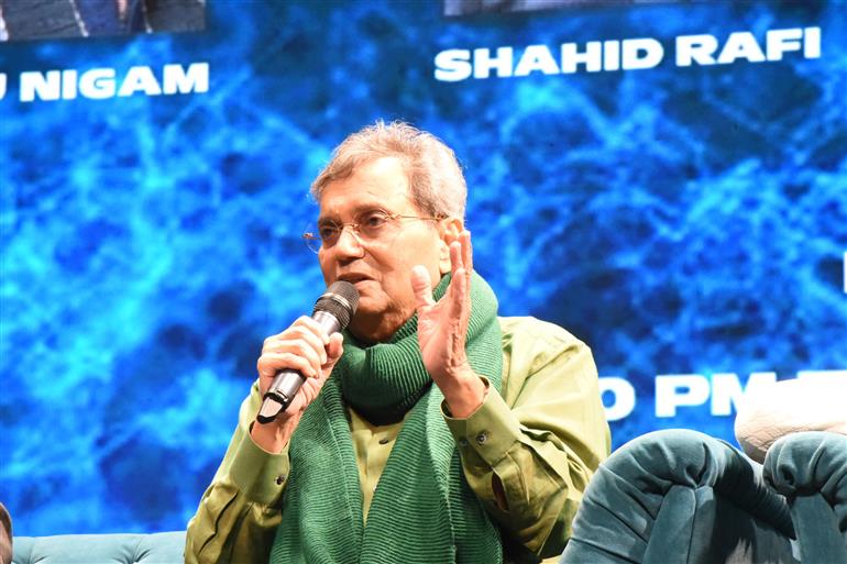 Shri Shubash Ghai addressing at 55th IFFI, in Goa on November 26, 2024.