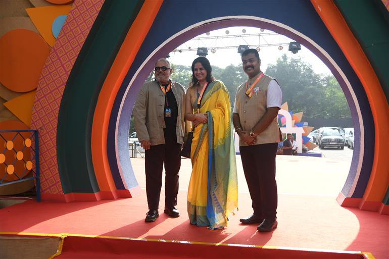 Rachita Gorowala (Director/ Writer) and Sudeep Elamon (DOP) from the movie ‘Bahi - Tracing My Ancestors’ attended the Red Carpet at 55th IFFI, in Goa on November 26, 2024.  