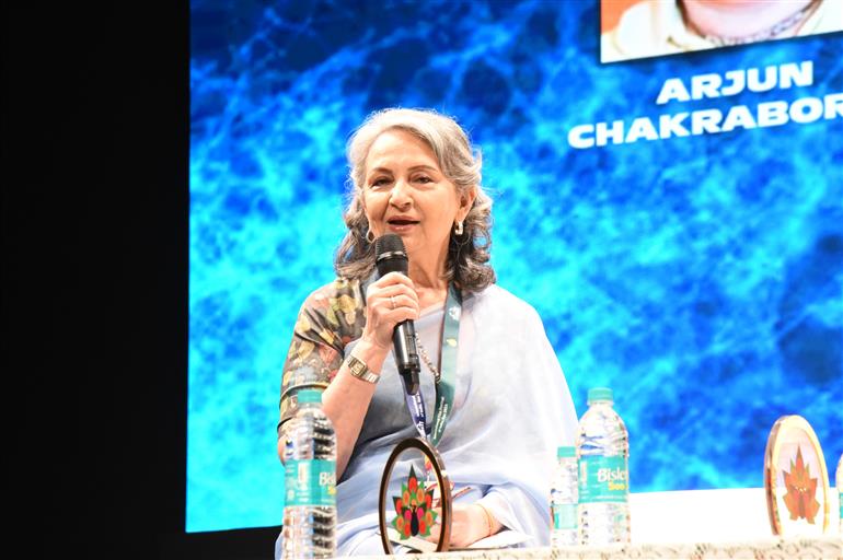 Scenes from panel discussion at 55th IFFI, in Goa on November 27, 2024. 
