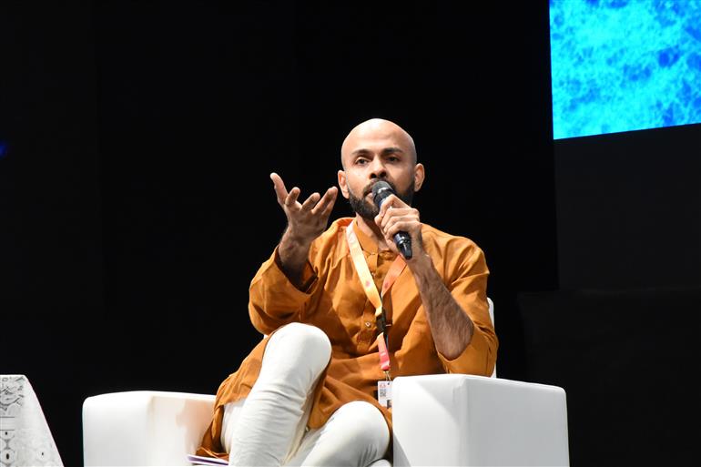 Scenes from Panel Discussion on’ Blurring lines between the truth & the perception: PR & Perception of stars and their films’ with Speakers: - Himesh Mankad, Ravi Kottarakkara, Shankar Ramakrishnan Moderator: - Jayprad Desai at 55th IFFI, in Goa on November 27, 2024. 
