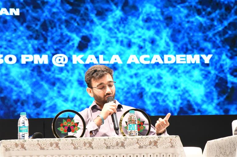 Scenes from Panel Discussion on’ Blurring lines between the truth & the perception: PR & Perception of stars and their films’ with Speakers: - Himesh Mankad, Ravi Kottarakkara, Shankar Ramakrishnan Moderator: - Jayprad Desai at 55th IFFI, in Goa on November 27, 2024. 