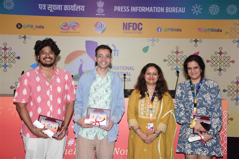 Press Conference with teams of ‘Bahi-Tracing My Ancestors’ and ‘P for Paparazzi’ at 55th IFFI 2024, in Goa on November 27, 2024.