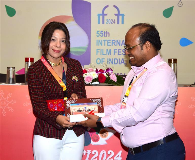 Press Conference with Directors of movies ‘With Love from Bhutan’, ‘Luna Park’ and ‘Barren’ at 55th IFFI 2024, in Goa on November 27, 2024.
