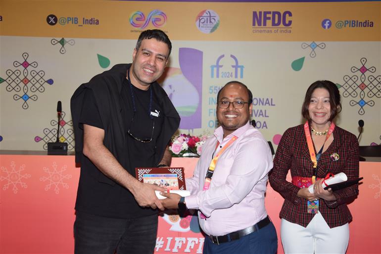 Press Conference with Directors of movies ‘With Love from Bhutan’, ‘Luna Park’ and ‘Barren’ at 55th IFFI 2024, in Goa on November 27, 2024.