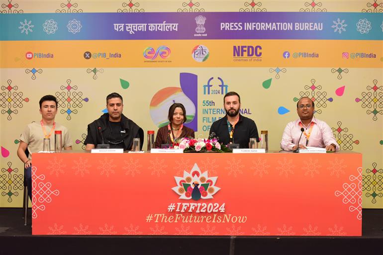 Press Conference with Directors of movies ‘With Love from Bhutan’, ‘Luna Park’ and ‘Barren’ at 55th IFFI 2024, in Goa on November 27, 2024.