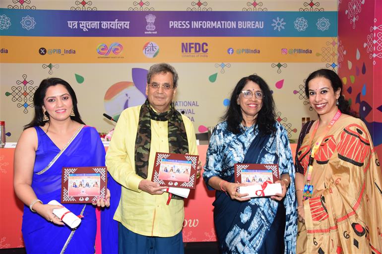Subhash Ghai, Kavita Krishnamurthy, Jividha Sharma at Press Conference - Celebrating 25 years of Taal at 55th IFFI 2024, in Goa on November 27, 2024.