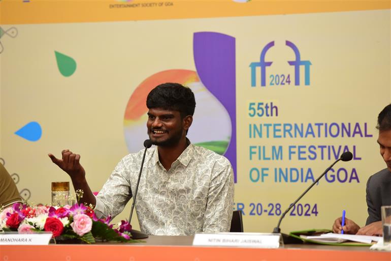 Press Conference with team of ‘Mikka Bannada Hakki’ at 55th IFFI 2024, in Goa on November 27, 2024.