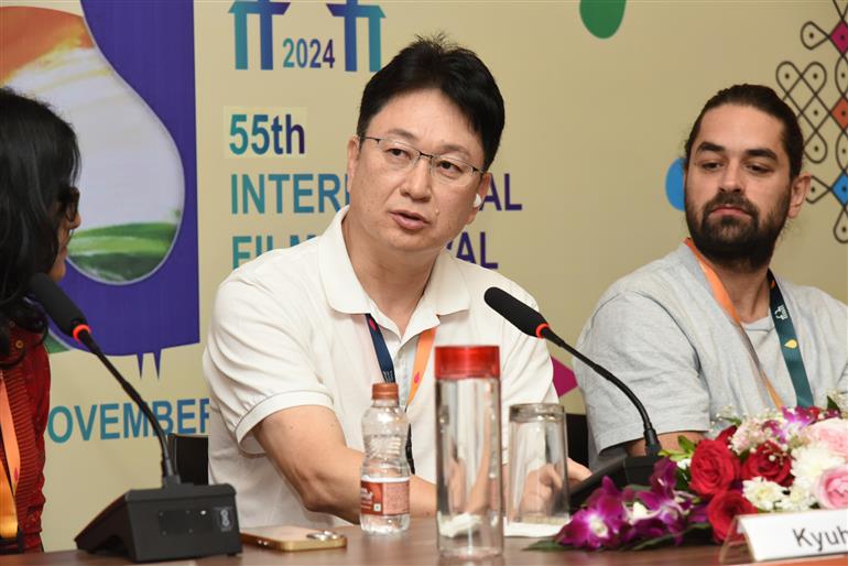 Press Conference with teams of ‘Lost Horse’, ‘They Call Me Panzer’ and ‘Lesson Learned’ at 55th IFFI 2024, in Goa on November 28, 2024.