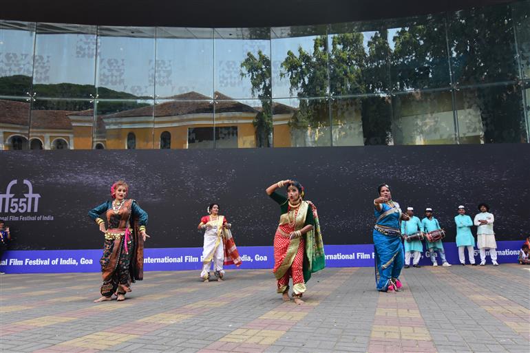 Cultural Program at the 55th IFFI, in Goa on November 28, 2024.  