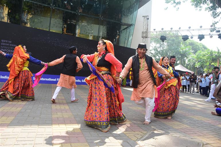 Cultural Program at the 55th IFFI, in Goa on November 28, 2024.  